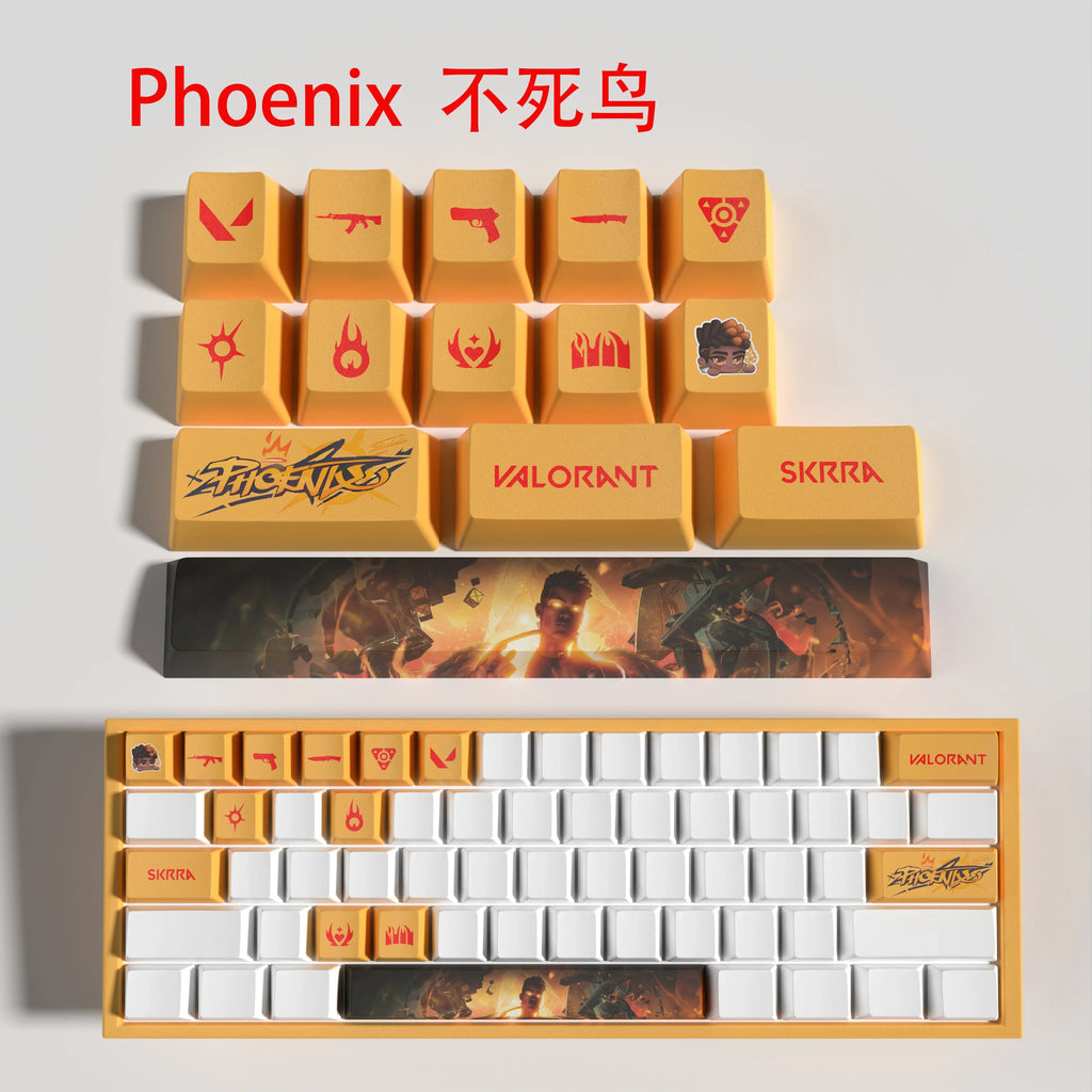 Sova New design Valorant keycaps  OEM Profile 14keys MINI SET PBT dye sub keycaps