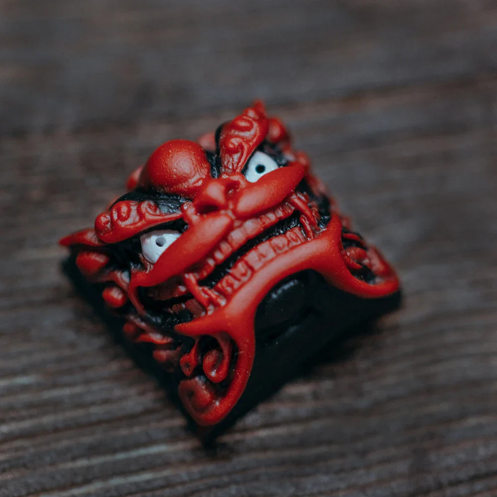 1pc handmade resin keycap for MX switches mechanical keyboard individuality Shishi keycap