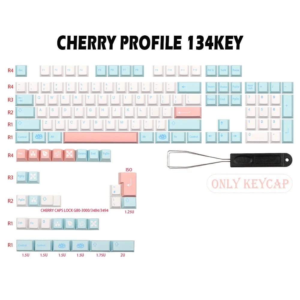 German French Italian Spain UK ISO GMK Noel PBT Dye Subb keycap Cherry Profile Keycaps set For QWERTZ AZERTY MX Keyboard Key Cap
