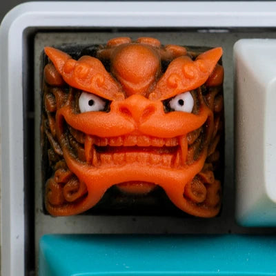 1pc handmade resin keycap for MX switches mechanical keyboard individuality Shishi keycap