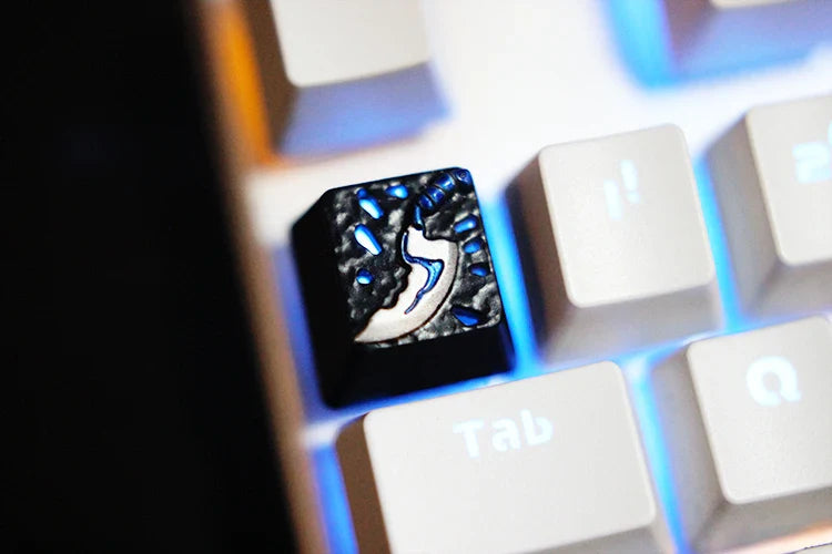 1pc Zinc Aluminium Alloy Key Cap Mechanical Keyboard keycap for CSGO OW Dota 2 PUBG WOW LOL R4 Height Stereoscopic relief