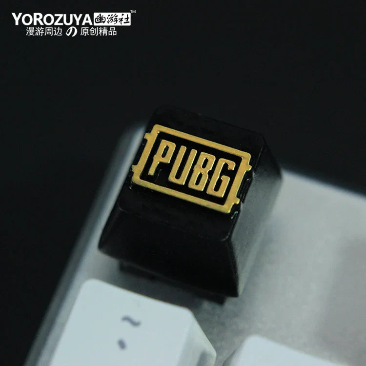 1pc Zinc Aluminium Alloy Key Cap Mechanical Keyboard keycap for CSGO OW Dota 2 PUBG WOW LOL R4 Height Stereoscopic relief