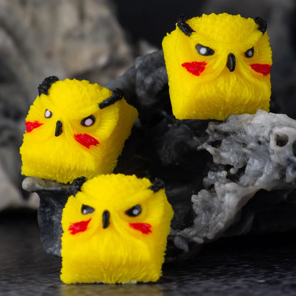 1pc handmade resin key cap for MX switch mechanical keyboard Owl multi-color personalized resin keycaps color can be customized