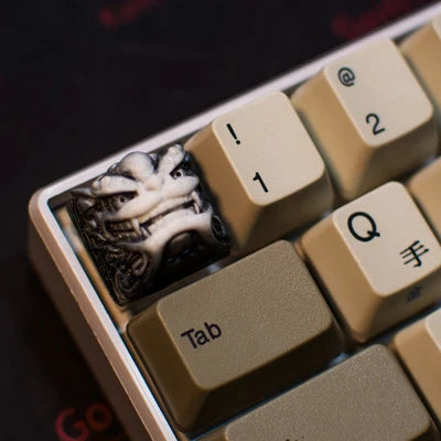 1pc handmade resin keycap for MX switches mechanical keyboard individuality Shishi keycap