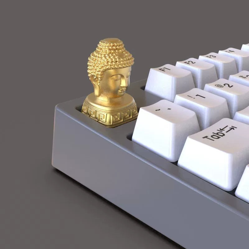 1 Piece Handmade Resin Key Cap Chinese Style Lion Dragon Seal Taiji-Bagua Pavilion Buddha Keycap For MX Switches