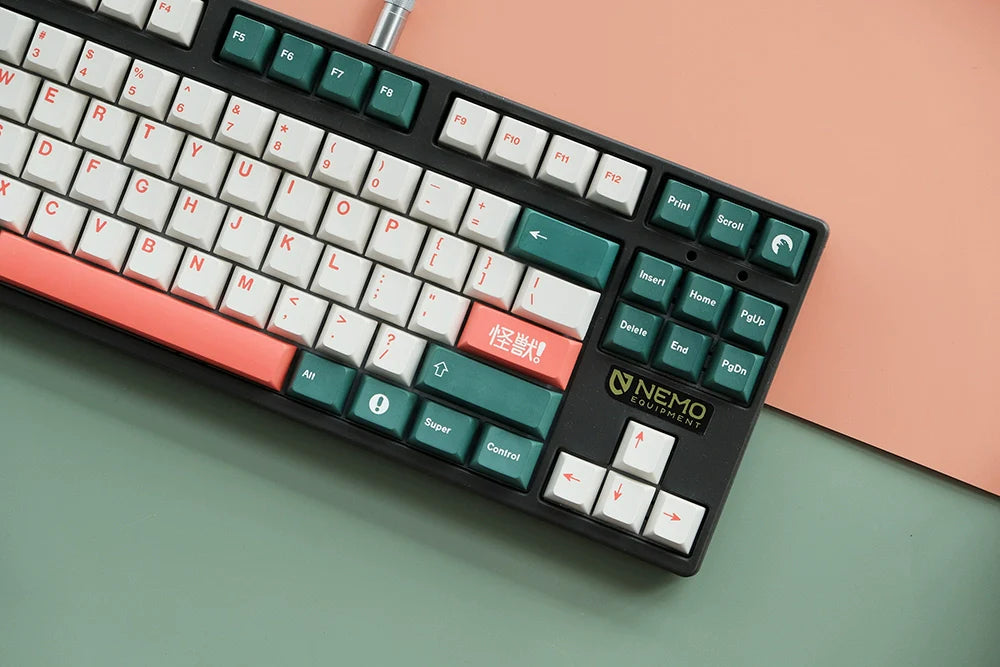 1 Set GMK Kaiju Keycaps PBT Dye Sublimation Key Caps Cherry Profile Keycap With ISO Enter 6U 6.5U 7U Spacebar