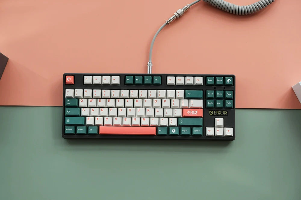 1 Set GMK Kaiju Keycaps PBT Dye Sublimation Key Caps Cherry Profile Keycap With ISO Enter 6U 6.5U 7U Spacebar