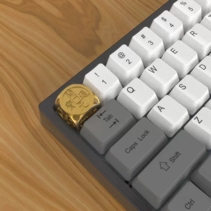 1 Piece Handmade Resin Key Cap Chinese Style Lion Dragon Seal Taiji-Bagua Pavilion Buddha Keycap For MX Switches