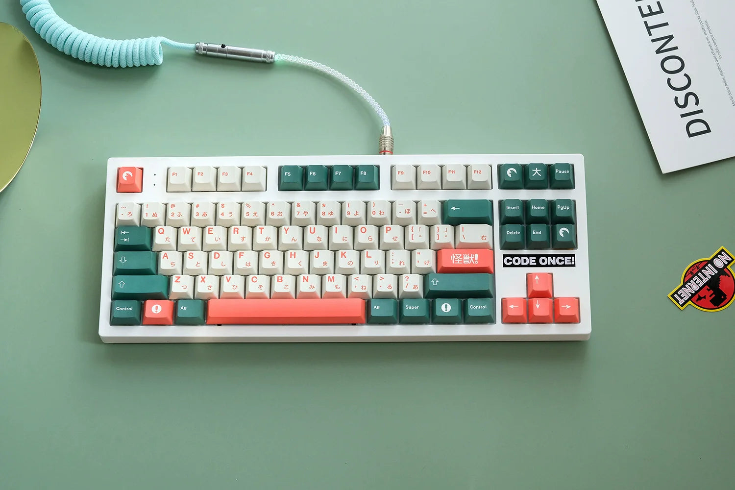 1 Set GMK Kaiju Keycaps PBT Dye Sublimation Key Caps Cherry Profile Keycap With ISO Enter 6U 6.5U 7U Spacebar