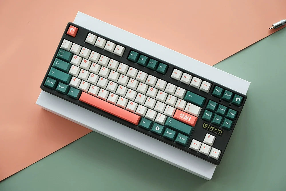 1 Set GMK Kaiju Keycaps PBT Dye Sublimation Key Caps Cherry Profile Keycap With ISO Enter 6U 6.5U 7U Spacebar