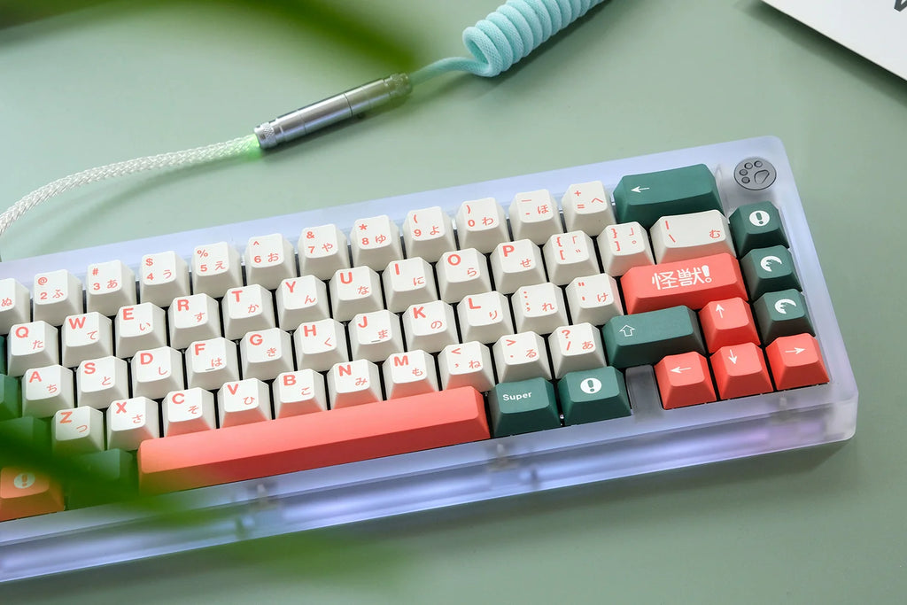 1 Set GMK Kaiju Keycaps PBT Dye Sublimation Key Caps Cherry Profile Keycap With ISO Enter 6U 6.5U 7U Spacebar