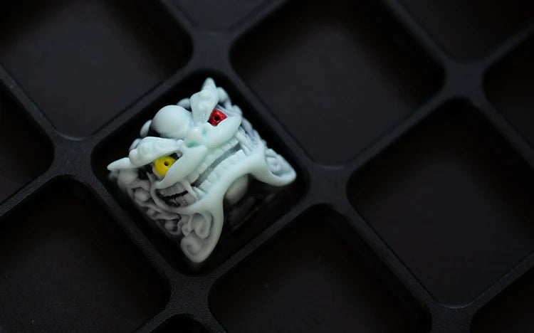 1pc handmade resin keycap for MX switches mechanical keyboard individuality Shishi keycap