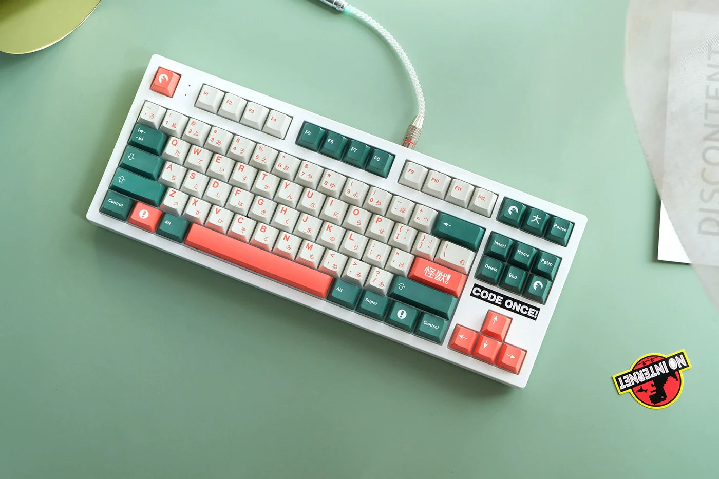 1 Set GMK Kaiju Keycaps PBT Dye Sublimation Key Caps Cherry Profile Keycap With ISO Enter 6U 6.5U 7U Spacebar