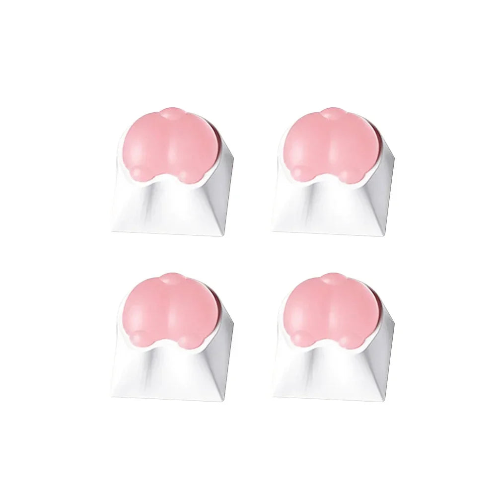 4Pcs 3D PC Replace for Cherry MX Gaming Mechanical Keyboard Keycap Keys Anime Custom Key Caps Cute Soft Cartoon Keycaps