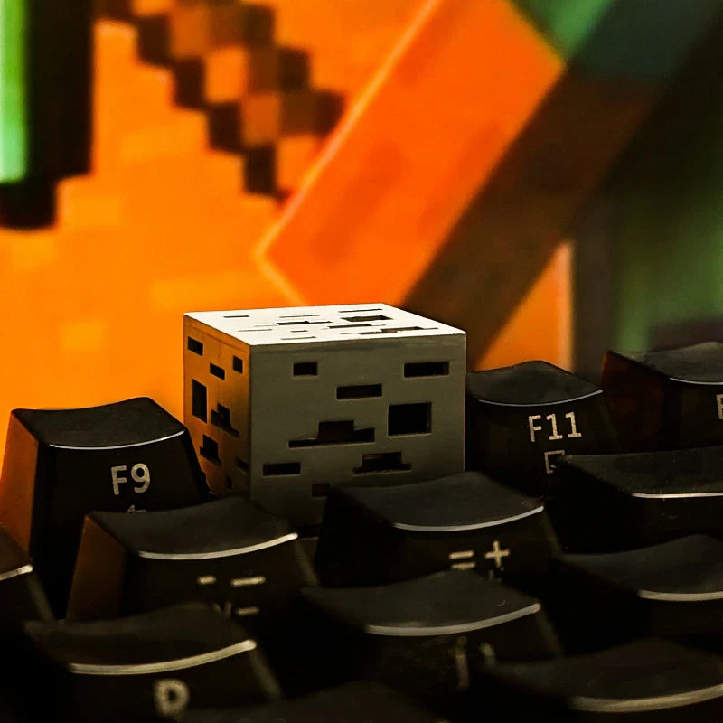 1Pc/6Pcs Keycap Game Single My World Three-Dimensional Creative Light-Transmitting Keycap Esc Ore Keycap