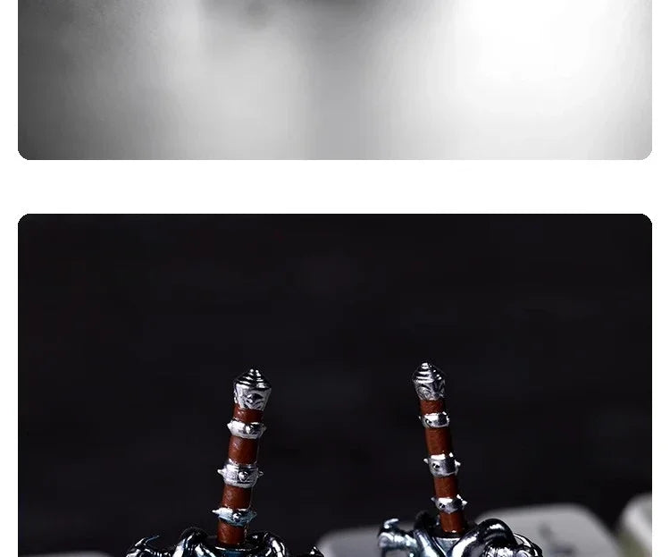 World of Warcraft Frostmourne Key Cap 3D Resin Keyboard Caps Custom MX Switch Handmade Anime Key Caps Mechanical Keyboard Gift