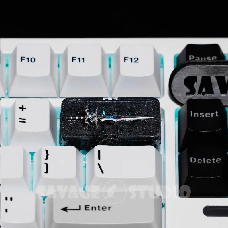 World of Warcraft Frostmourne Anime Keycaps Custom Key Caps for Mechanical Keyboard Caps Korean Keycap PC Game Peripheral Gifts