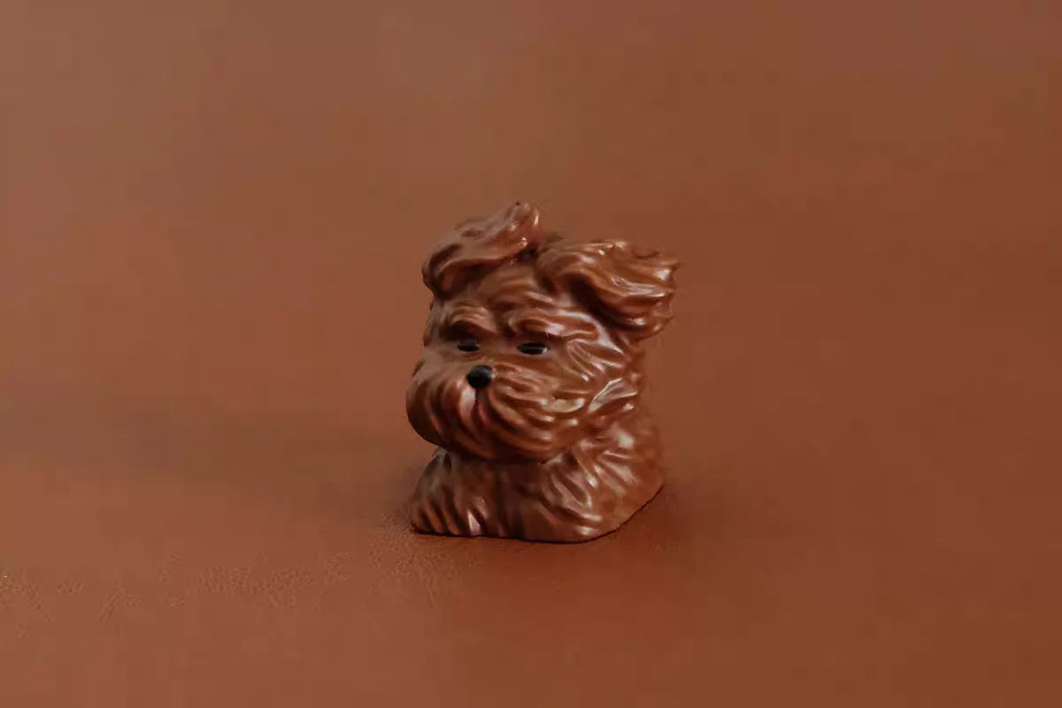 MiFuny Cute Dog Keycap 124/133 Keys PBT Dye Sublimation Custom MOA/Cherry Profile Gaming Keycaps for Mechanical Keyboard Gifts