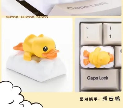 ZOMO X B. Duck 3D Keycap Toy Personalized Mechanical Keyboard PBT Decoration ESC Cherry Axis