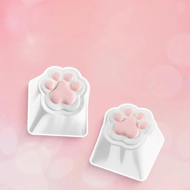 U55C 3D Soft Silicone ABS Cat Claw Base Keycap Compatibility for MX Structure Switches Mechanical Keyboards DIY Decoration