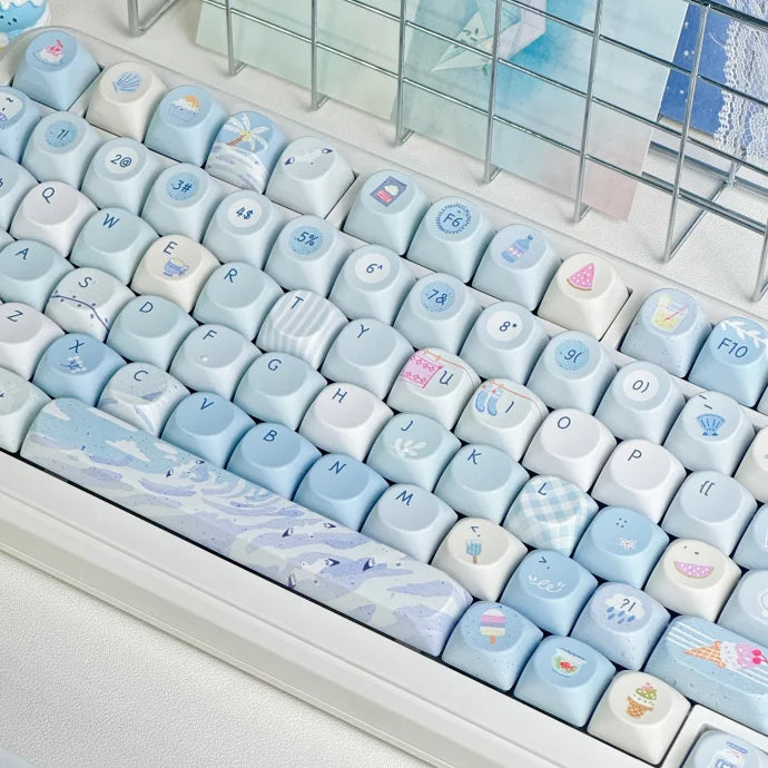 SOA Keycaps Cute Keycaps Set of Keys PBT Customized Gift Cute Gift Thermal Sublimation Mechanical Keyboard Keycaps for MX Switch