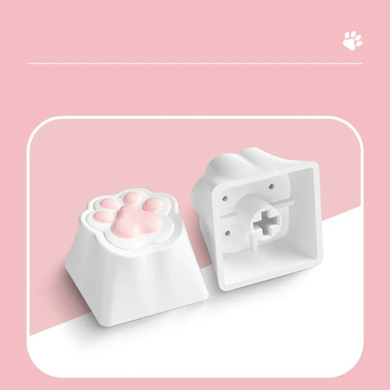 3D Soft Silicone ABS Claw Base Keycap Compatibility for MX Structure Switches Mechanical Keyboards Decoration