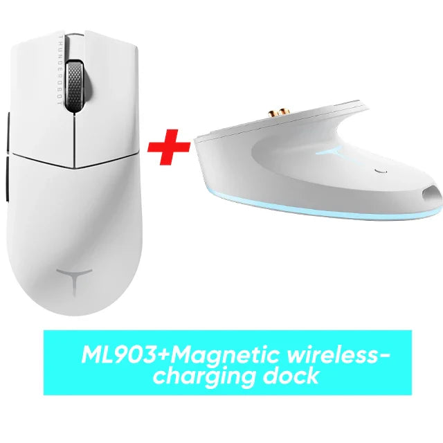 Thunderobot ML903 Mini NearLink Gaming Mouse Tri-Mode Bluetooth Wireless Mouse 30000 DPI Charging Base For Pc Gamer Kit Laptop