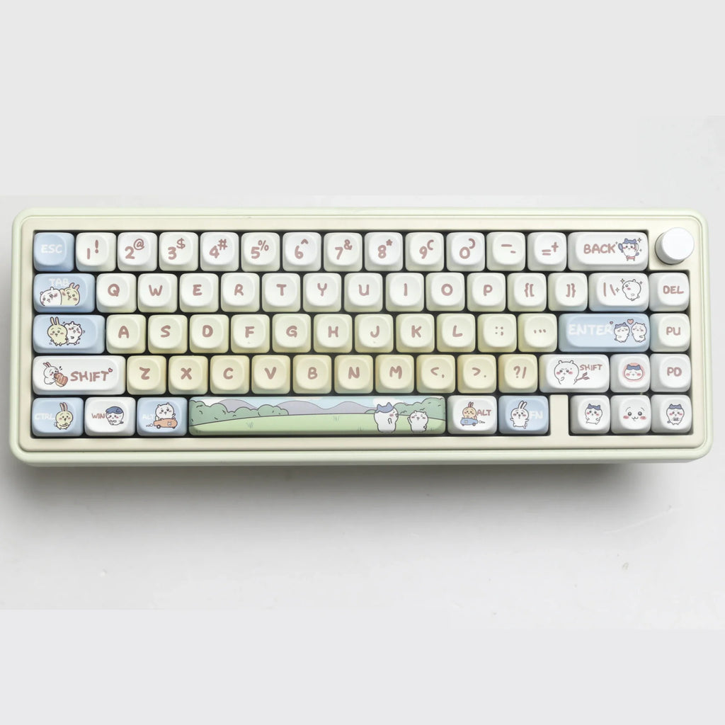 144 Keys Xiaoba Keycaps PBT Keycaps Five-sided Sublimation MOA Profile Keycaps For MX Switch Gaming Mechanical Keyboard Keycap