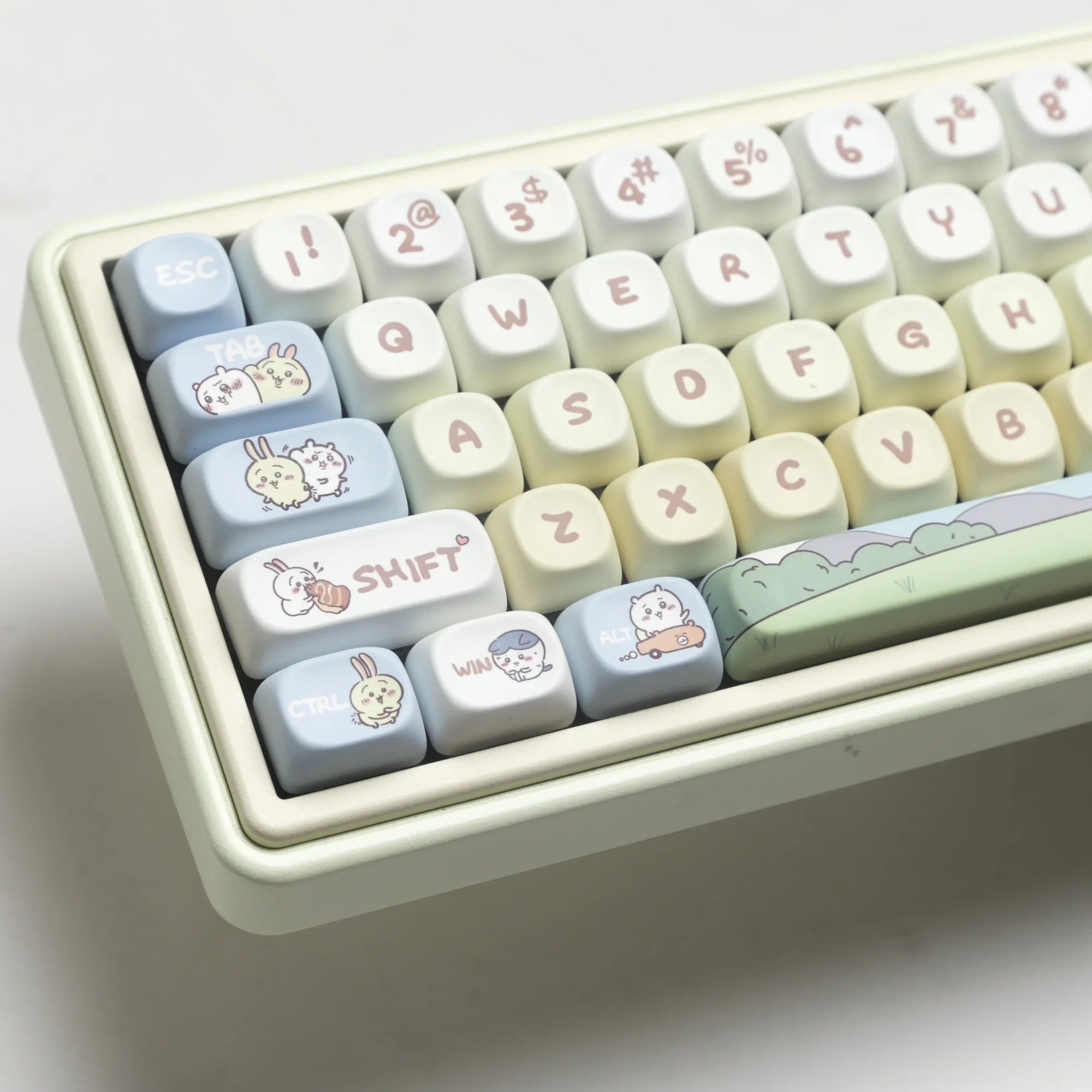 144 Keys Xiaoba Keycaps PBT Keycaps Five-sided Sublimation MOA Profile Keycaps For MX Switch Gaming Mechanical Keyboard Keycap