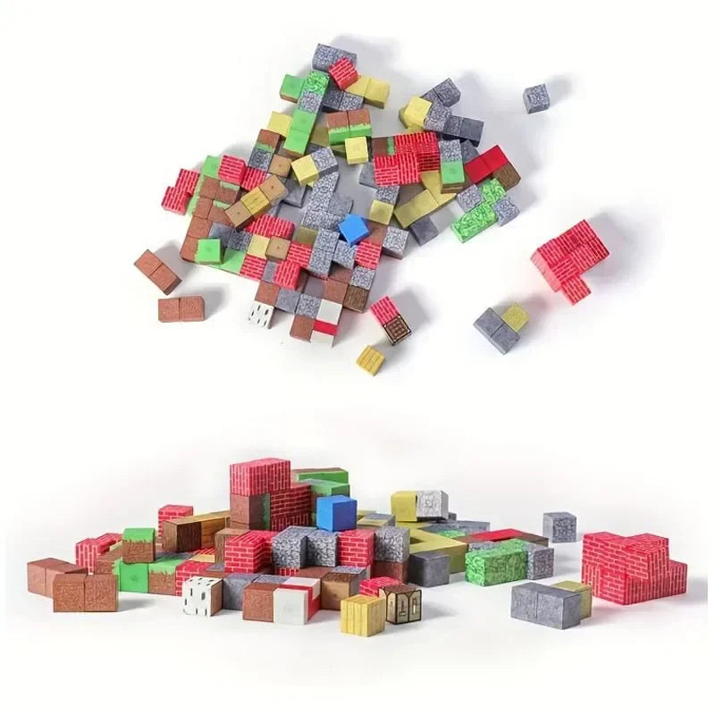 10pcs Minecraftinglys Magnetic Blocks Anime Children Puzzle Assembled Toy Doll Mini Magnetic Cube Model Kids Construction Toys