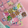 Boxed 120Pcs Kawaii Black Skin Sanrio Hello Kitty Nails Art Charms Accessories 3D Beach Bow Dolphin Resin Nails Decor Promotion