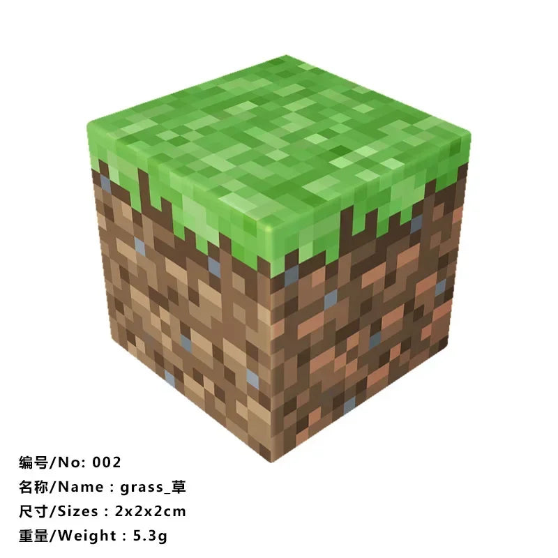 10pcs Minecraftinglys Magnetic Blocks Anime Children Puzzle Assembled Toy Doll Mini Magnetic Cube Model Kids Construction Toys