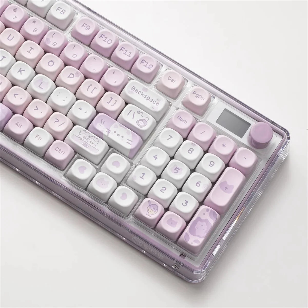132Keys MOA Profile Keycaps Cartoon PBT Key Caps for 61/64/68/78/84/87/96/104/108 Keys Gaming Mechanical Keyborad MX Swtiches