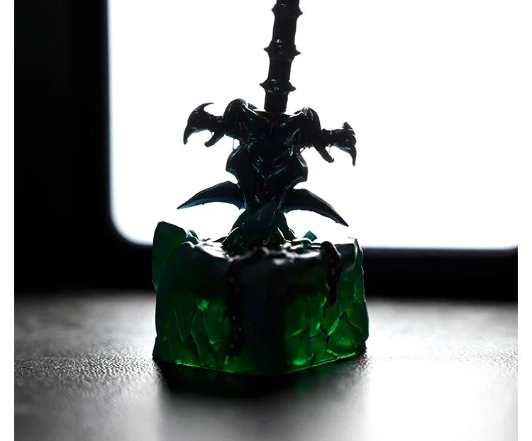 World of Warcraft Frostmourne Artisan Resin Keycaps 1u ESC Custom MX Switch Handmade Anime Key Caps For Mechanical Keyboard Gift