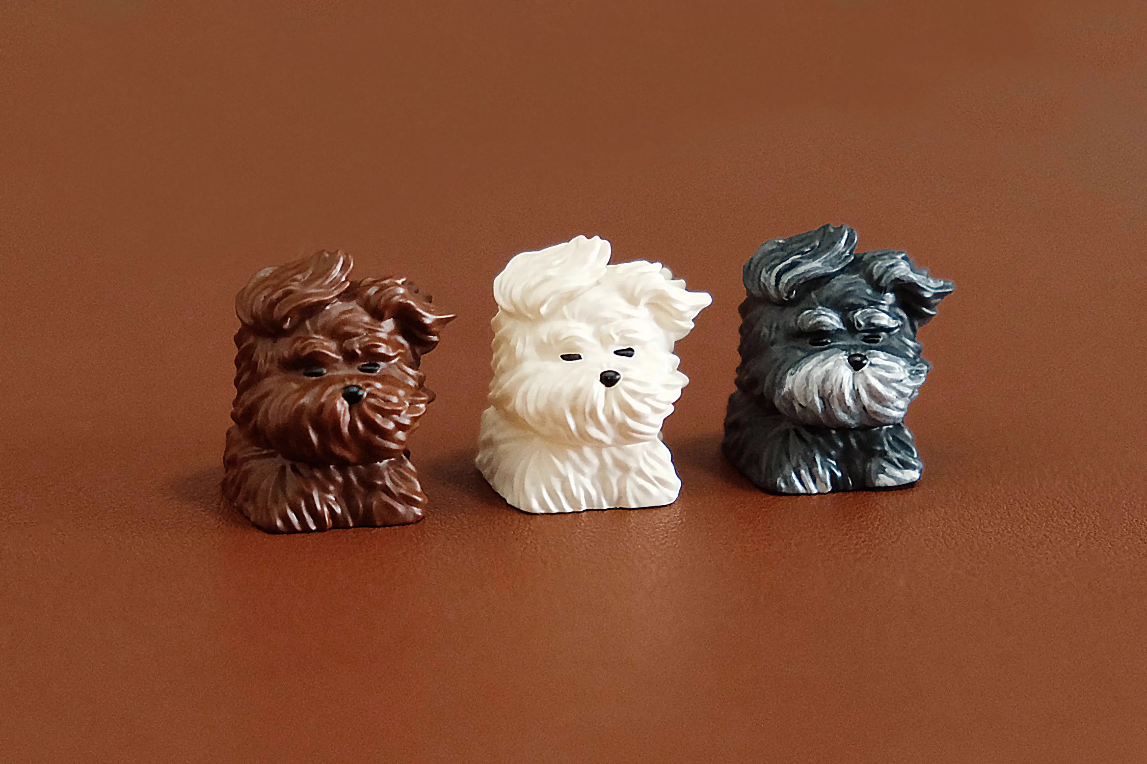 Stray Puppy Key Cap Original Resin Cute Keybaord Caps Customized 1U 3D Keycaps for Mechanical Keyboard Accessories Keycap MX