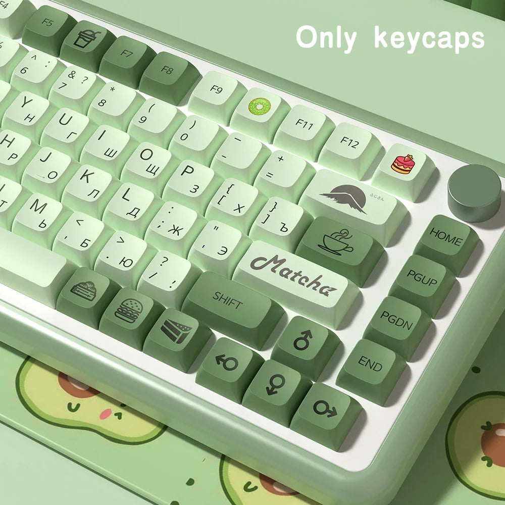 XDA Profile PBT keycaps Spanish Korean French German Portuguese Russian Japanese keycap For Cherry MX Mechanical Keyboard