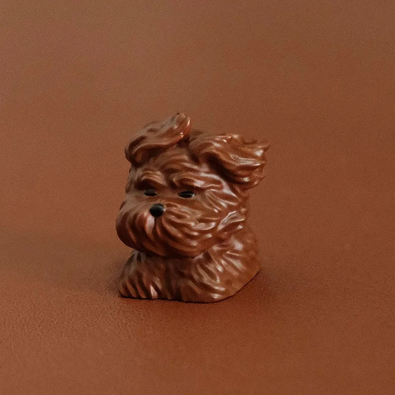 Stray Puppy Keycap Cute Custom Wind Blows Little Dog Point ABS 1U Key Cap MX Switch Handmade Artisan 3D Printing Lovely Keycaps