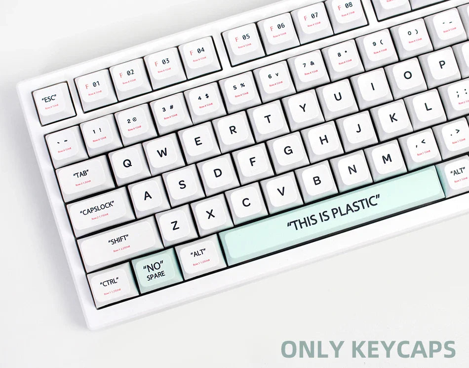 141 Keys XDA Profile Plastic Theme Keycaps PBT Dye Sublimation Key Caps Kit for GMK67 Gaming Mechanical Keyboard MX Switches