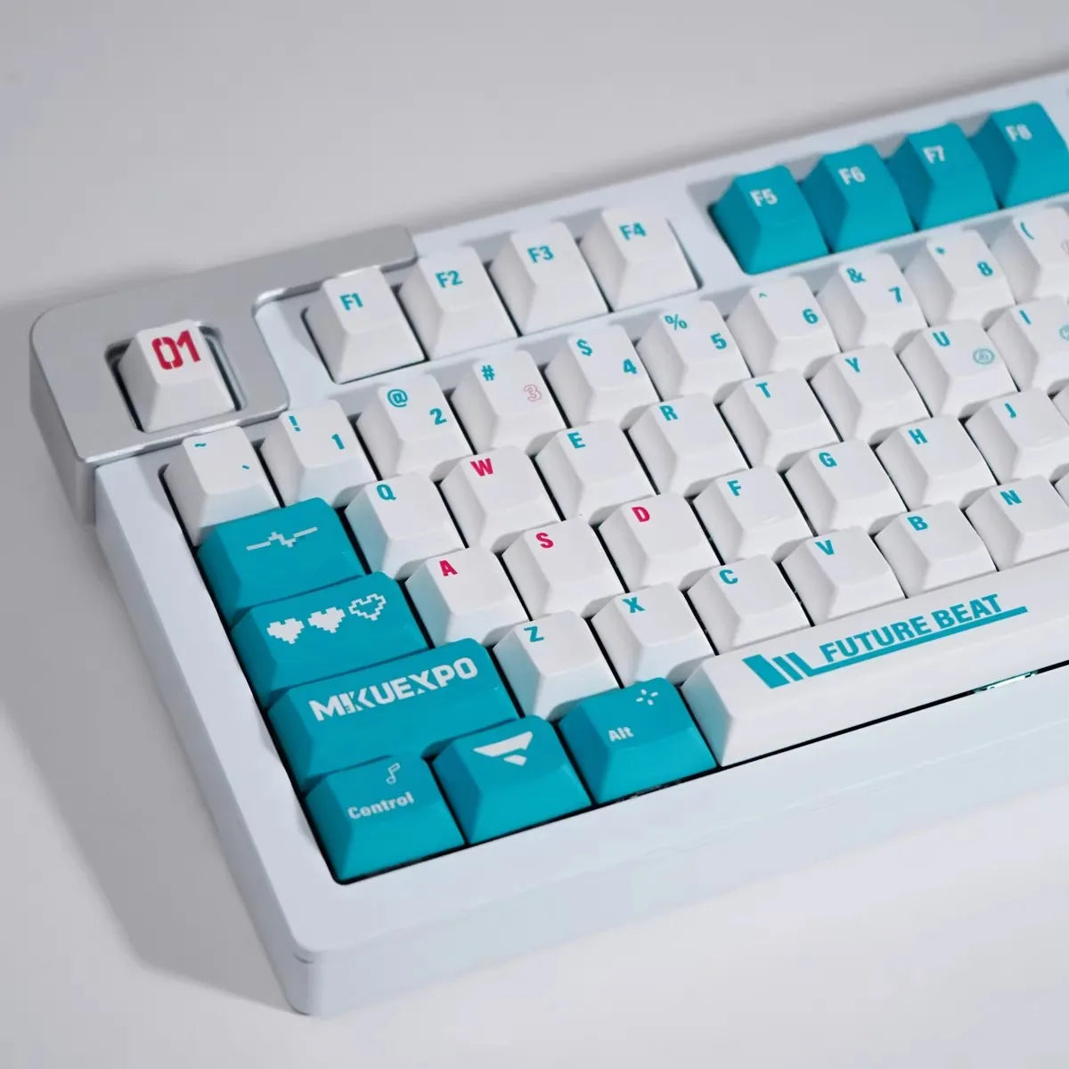 129 Key GMK MIKU Initial Sound Keycaps PBT Dye Subbed Key Caps Cherry Profile Keycap With 2.25U 2.75U 3U 7U Spacebar ISO Enter
