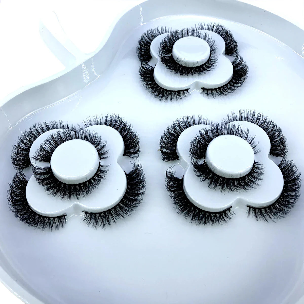 9 Pairs 8-25 mm 3d Mink Lashes Bulk Faux with Custom Box Wispy Natural Mink Lashes Pack Short Wholesales Natural False Eyelashes