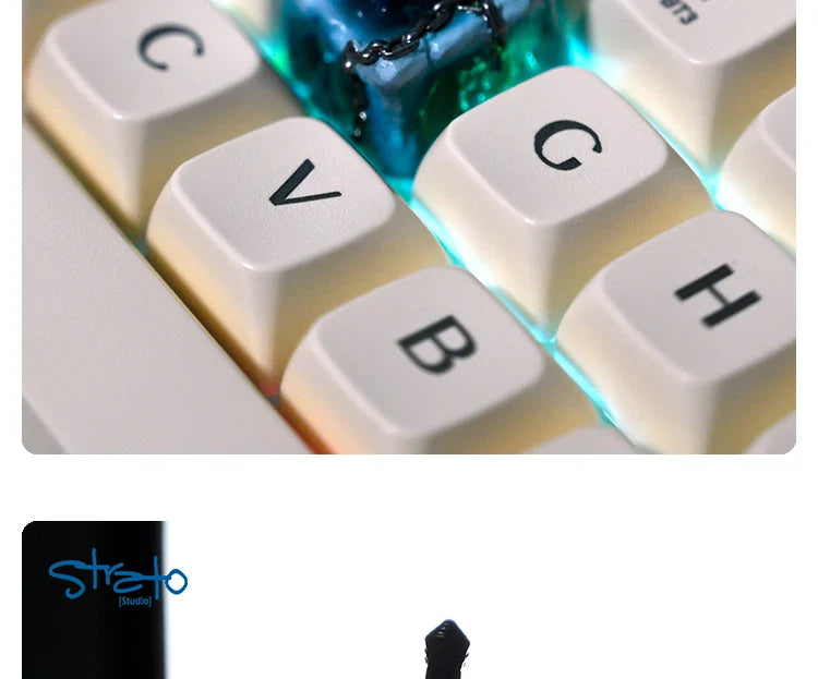 1Pc Mechanical Keyboard Keycaps OEM Height 3d Printed Personalized Resin Keycaps Wrath Of Frost The Lich King Game Key Cap Gifts