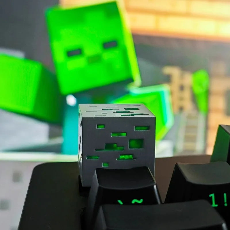 Ore Series Keycaps Gaming 3D Creative Translucent Keycaps Esc Buttons Custom Keycaps for Mechanical Keyboard Accessories Gifts