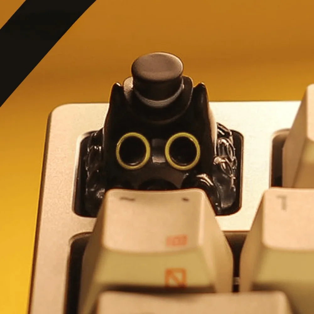 Cute Octopus Cat Artisan Keycap Custom Resin Point Keyboard Cap Cherry MX 1U Handmade Anime Key Cap for Mechanical Keyboard Gift