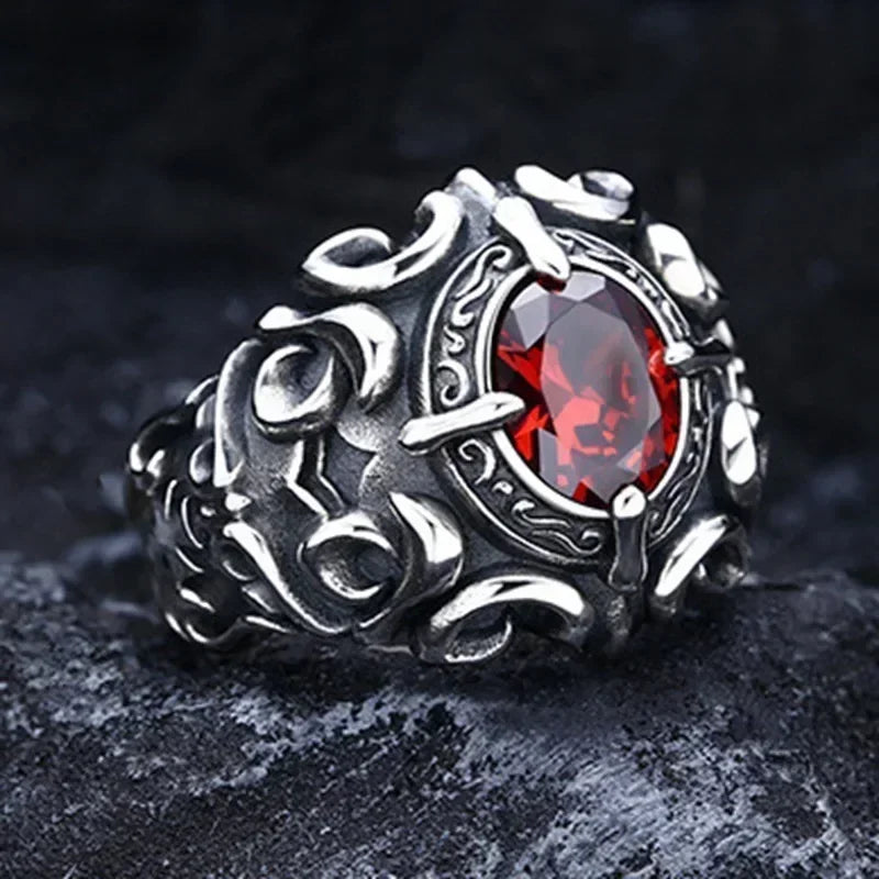 Punk Trend Spider Insect Open Adjustable Ring Men Street Hip Hop Fashion Cool Jewelry Boy Gift