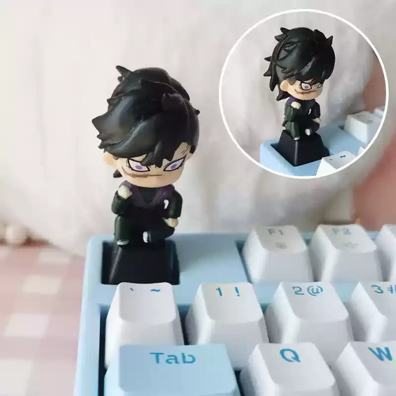 1pcs Demon Slayer Personalized Keycaps Mechanical Keyboard Resin Transparent Single Anime Key Cap Cute Mi Douzi Charcoal Jiro