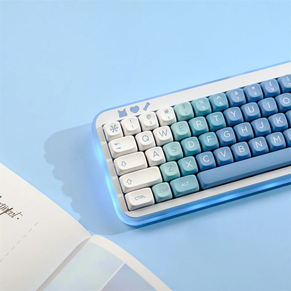 129 Key Snow Monster PBT Keycap MOA Profile Dye Sublimation Keycap For Gaming Mechanical Keyboard Keycap MX Switch MOA Key Caps