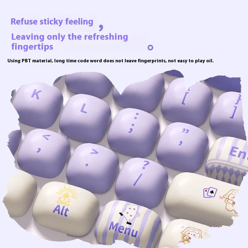 Akko Mechanical Keyboard Keycaps Mog Height 146 Keys Customization Keycap Pbt Thermal Sublimation Office Gaming Accessories Gift