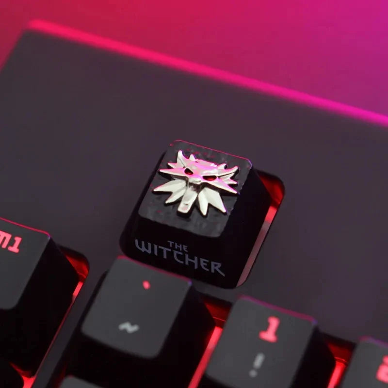1pc Zinc Aluminium Alloy Key Cap Mechanical Keyboard keycap for CSGO OW Dota 2 PUBG WOW LOL R4 Height Stereoscopic relief