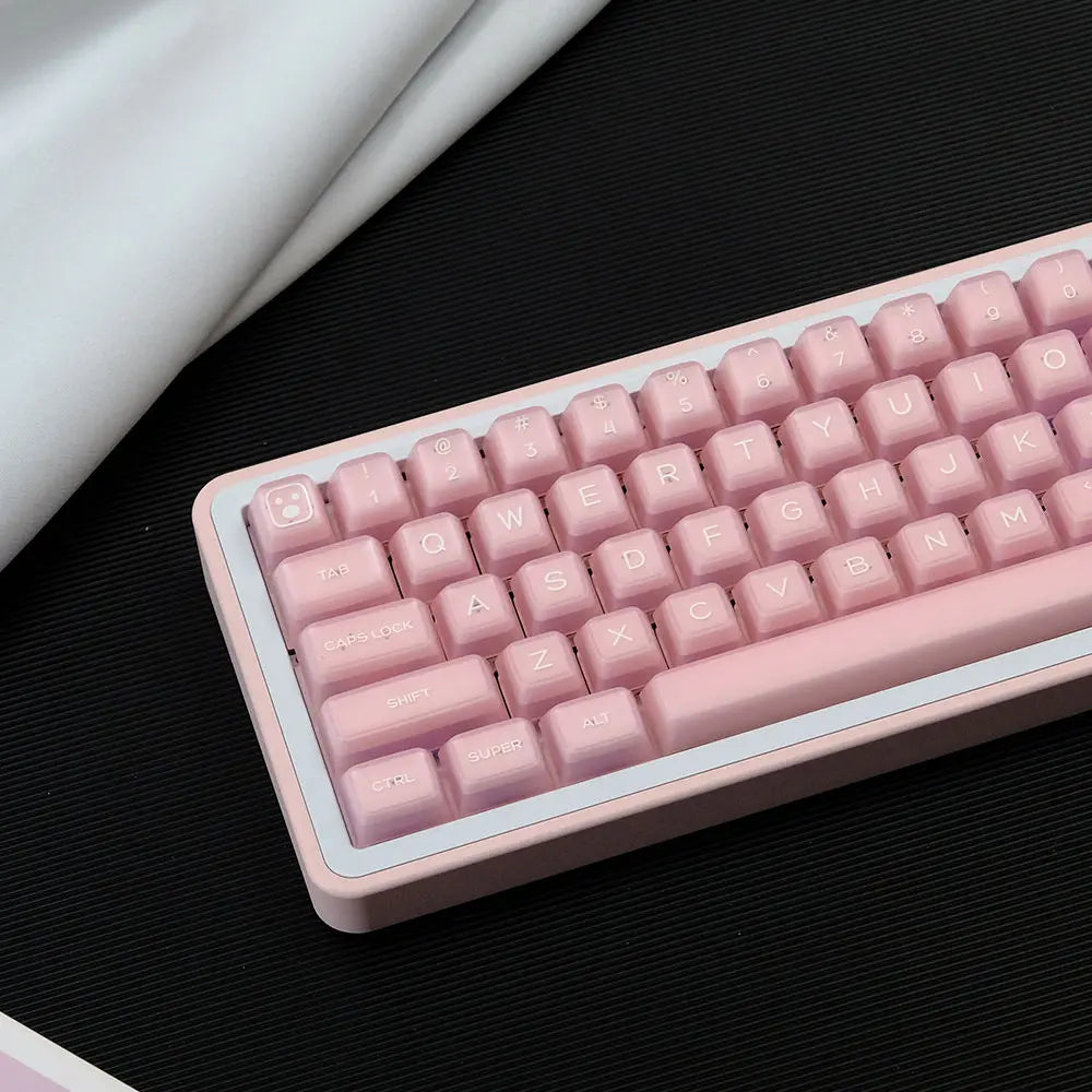 142 Keys SA Profile Keycaps Custom Marble Themed Double Shot PBT White Translucent Keyboards Keycap for MX Switch Game Keyboard