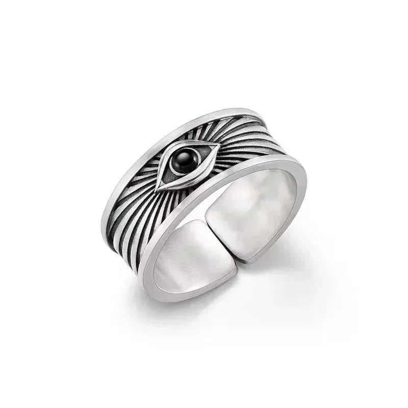 Punk Trend Spider Insect Open Adjustable Ring Men Street Hip Hop Fashion Cool Jewelry Boy Gift